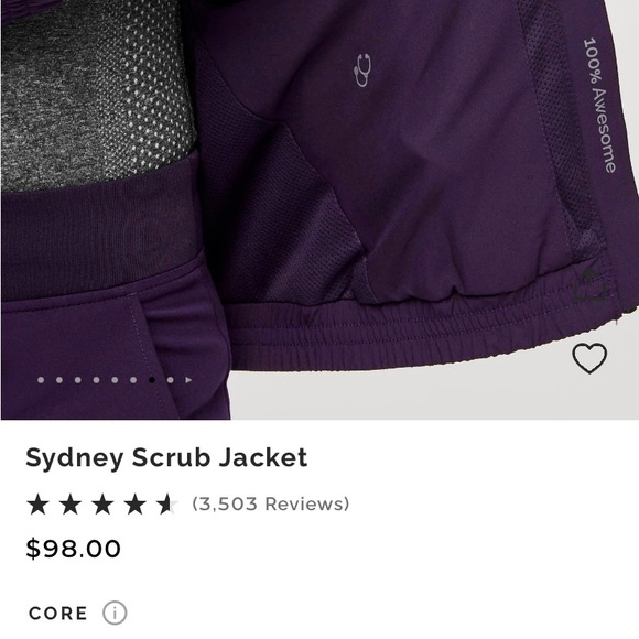 Figs Women’s Sydney Deep Reef Blue Jacket NWT! - Picture 10 of 14